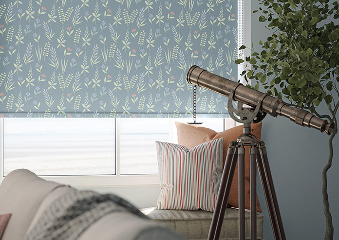 Woodland Phlox, Blue - Twist&Fit Roller Blind - Image 5